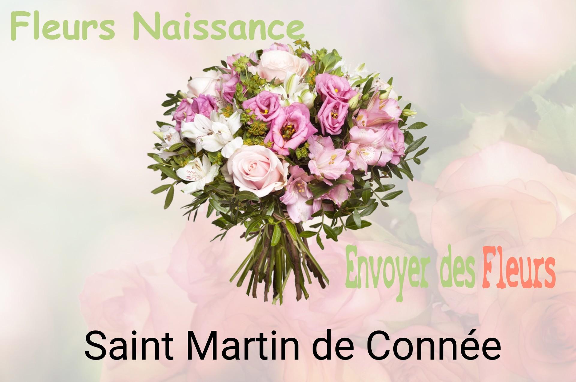 Bouquet de fleurs de naissance livré à Saint-Martin-de-Connée